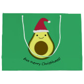 Grand Sac Cadeau Avo Merry Christhass Avocado (Dos)