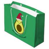 Grand Sac Cadeau Avo Merry Christhass Avocado (Dos Angle)