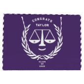 Grand Sac Cadeau Avocat diplômé des facultés de droit (Dos)