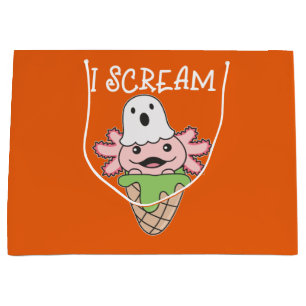 Grand Sac Cadeau Axolotl Halloween Ghost I hurle Ice Pun