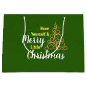 Grand Sac Cadeau Ayez Un Joyeux Petit Noël (Devant)