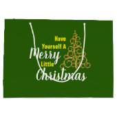 Grand Sac Cadeau Ayez Un Joyeux Petit Noël (Dos)