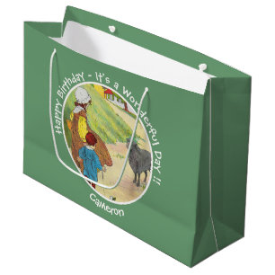 Grand Sac Cadeau Baa, Baa, Black Sheep Anniversaire Collection