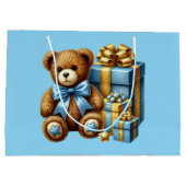 Grand Sac Cadeau Baby Blue Teddy Bear (Dos)