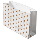 Grand Sac Cadeau Baby Boy Chien Maroon (Dos Angle)