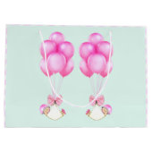 Grand Sac Cadeau Baby Girl Twins (Dos)