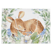 Grand Sac Cadeau Baby shower bébé cerf garçon cadeau (Dos)