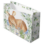 Grand Sac Cadeau Baby shower bébé cerf garçon cadeau (Devant Angle)