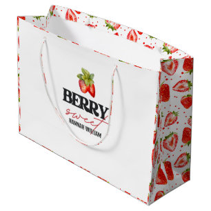 Grand Sac Cadeau Baby shower Berry Sweet Strawberries