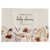 Grand Sac Cadeau Baby shower Boho (Dos)