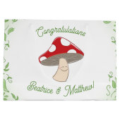 Grand Sac Cadeau Baby shower champignon (Dos)