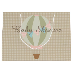 Grand Sac Cadeau Baby shower chaud magnifique de neutre de ballon