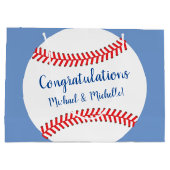 Grand Sac Cadeau Baby shower de baseball Little Slugger (Dos)