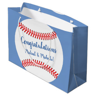 Grand Sac Cadeau Baby shower de baseball Little Slugger