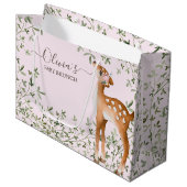 Grand Sac Cadeau Baby shower de cerfs de bois (Devant Angle)