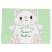 Grand Sac Cadeau Baby shower de chat Kitty (Dos)