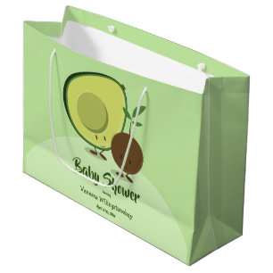 Grand Sac Cadeau Baby shower de personnage de dessin animé d'avoca