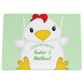 Grand Sac Cadeau Baby shower de poulet (Devant)
