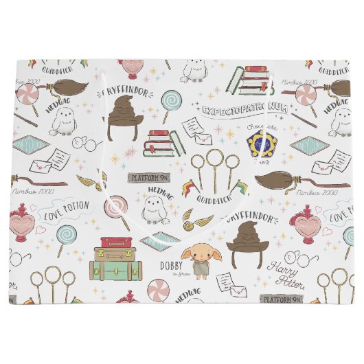 Grand Sac Cadeau Baby shower Harry Potter simple (Devant)