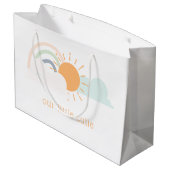 Grand Sac Cadeau Baby shower minimal Pastel (Dos Angle)