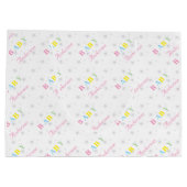 Grand Sac Cadeau Baby shower personnalisé (Dos)