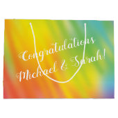 Grand Sac Cadeau Baby shower Rainbow Tie Dye (Dos)