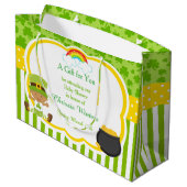 Grand Sac Cadeau Baby shower st patrick American Boy (Dos Angle)