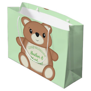 Grand Sac Cadeau Baby shower Teddy Bear