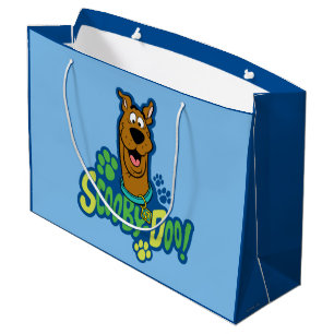 Grand Sac Cadeau Badge de caractère Empreinte de patte Scooby-Doo