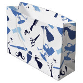 Grand Sac Cadeau Bagout d'outils de coiffeur (Dos Angle)