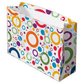 Grand Sac Cadeau Bagues de couleurs vives (Dos Angle)