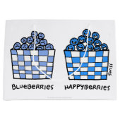 Grand Sac Cadeau Baguette cadeau de bleuets amusants Happyberries (Devant)