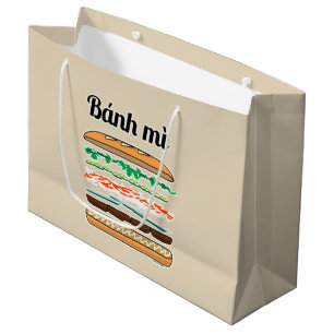 Grand Sac Cadeau Baguette vietnamienne de pain français de sandwich