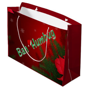 Grand Sac Cadeau Bah Humbug