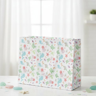 Grand Sac Cadeau Bain de Kawaii Mignon Fille ou Garçon Douce Pastel