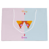 Grand Sac Cadeau Baiser Nacho Valentines (Devant)