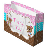 Grand Sac Cadeau Baking Bears Fête d'anniversaire (Devant Angle)