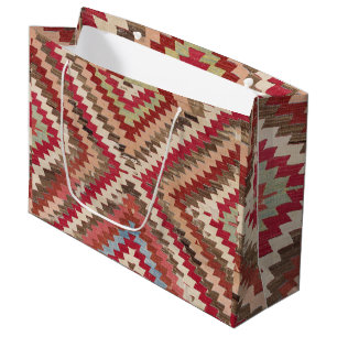 Grand Sac Cadeau Baklava Chevron Star II // 18e siècle Authentique