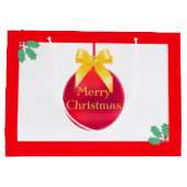 Grand Sac Cadeau Bal de Noël (Dos)