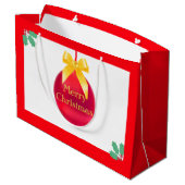 Grand Sac Cadeau Bal de Noël (Dos Angle)