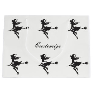 Grand Sac Cadeau Balai Halloween Thunder_Cove d'équitation de