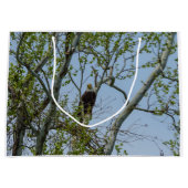 Grand Sac Cadeau Bald Eagle Smile (Devant)