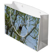 Grand Sac Cadeau Bald Eagle Smile (Dos Angle)