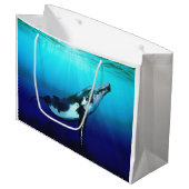 Grand Sac Cadeau Baleine à bosse (Devant Angle)