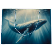Grand Sac Cadeau baleine côtière/marine (Devant)