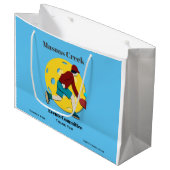 Grand Sac Cadeau Balle de Pickle (Devant Angle)