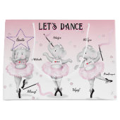 Grand Sac Cadeau Ballerina Elephant Dance Considérant (Devant)