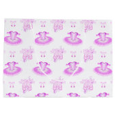 Grand Sac Cadeau Ballerina rose Tutu & Chaussures Ballet (Dos)