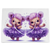 Grand Sac Cadeau Ballerina Teddy Bears (Devant)