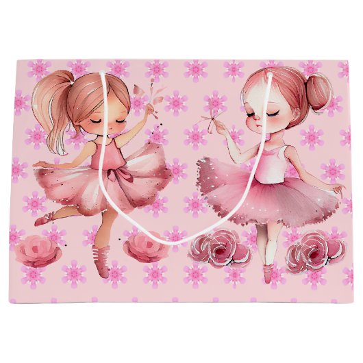Grand Sac Cadeau Ballerines  (Devant)